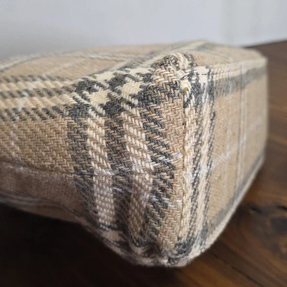 Burberry Nova Wool/leather Vintage Tote Bag